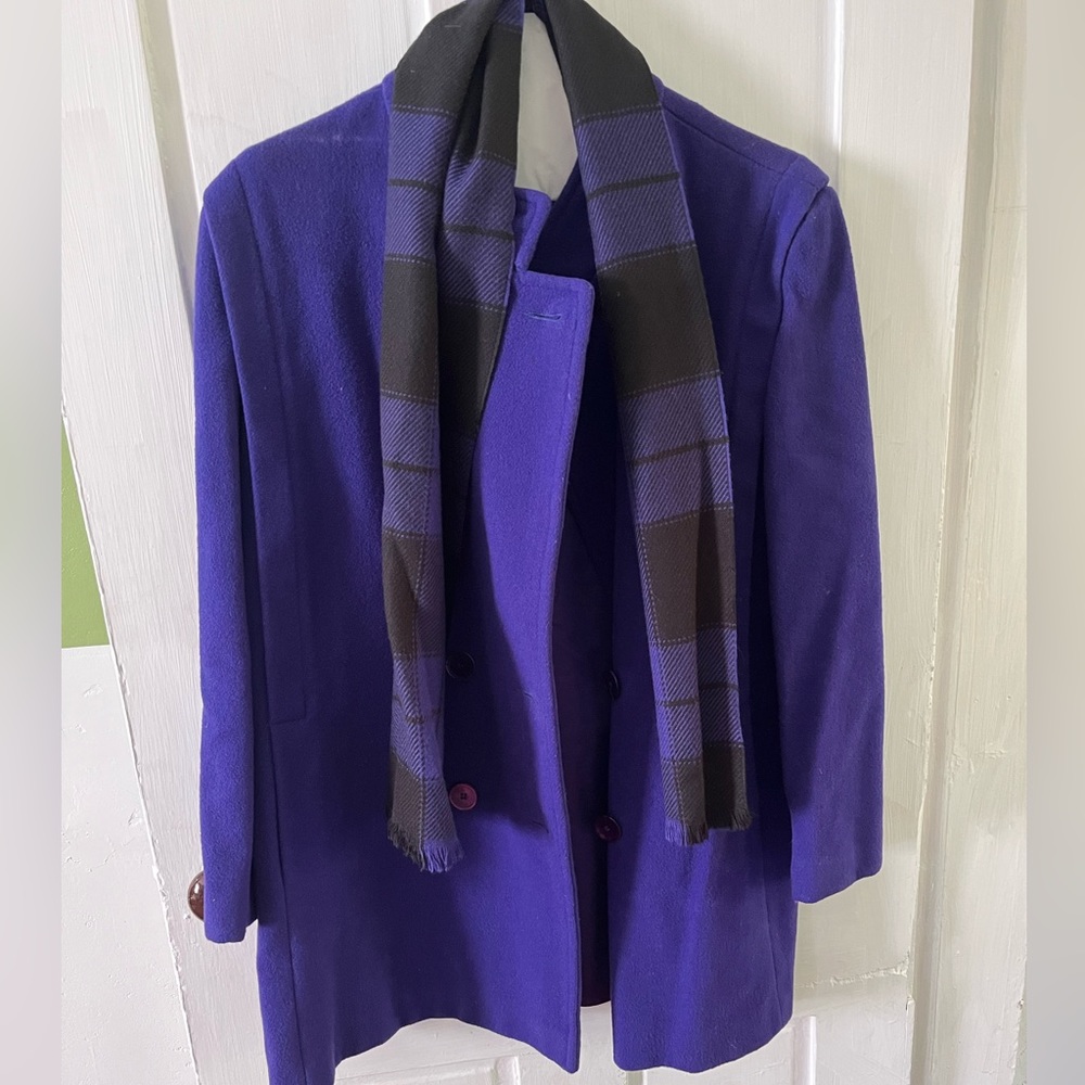 Vintage purple fleece coat